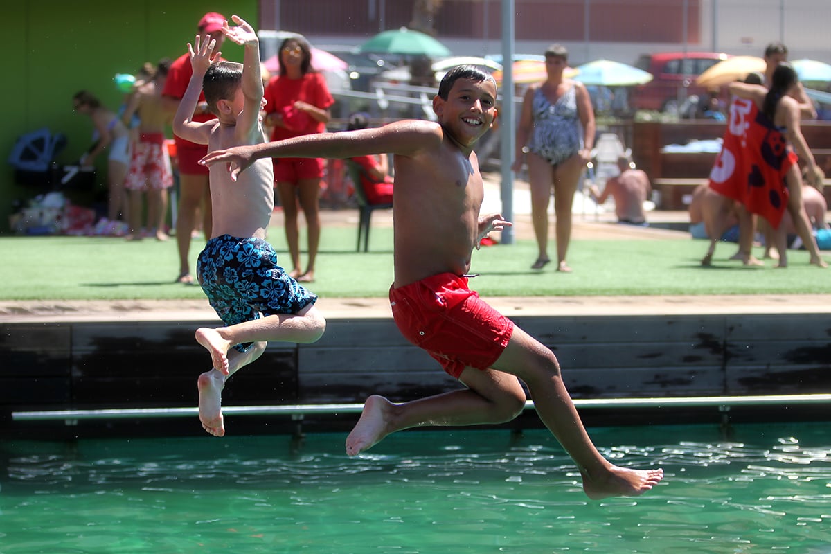 Floating bathing, Gibraltar