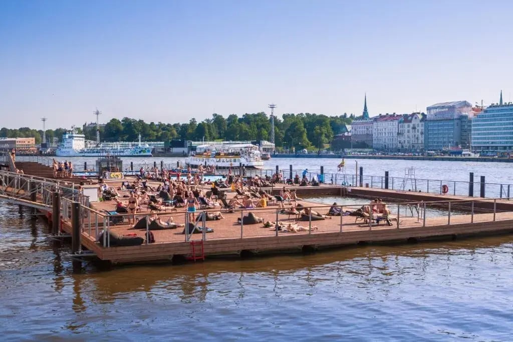 Allas Sea Pool with spa and panoramic restaurant