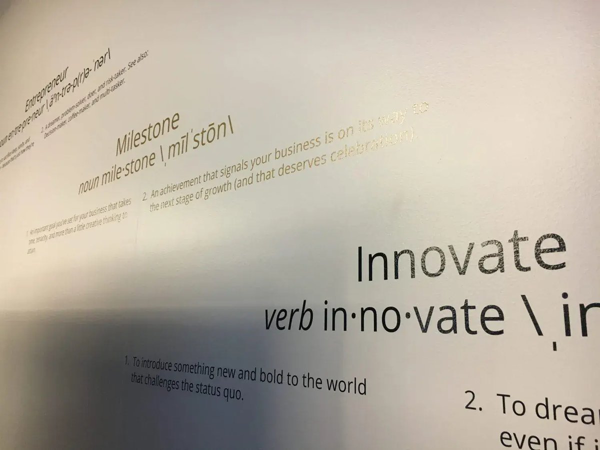 "Innovate = To dream. To create. Because you think it has the potential to enrich lives"