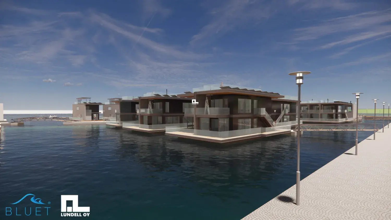 Verkkosaaren kelluvat asuinkorttelit etenev&auml;t