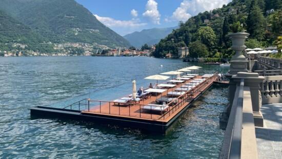 Floating Infinity Pool at Lake Como